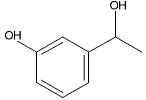 1-(3-hydroxyphenyl)ethanol structure, CAS 2415-09-0