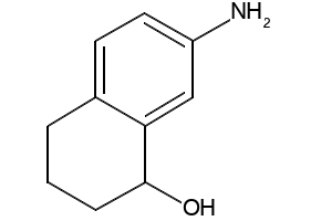 7-Amino-1,2,3,4-tetrahydronaphthol structure, CAS 214698-03-0