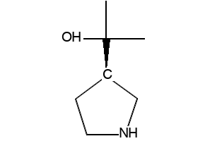 (R)-2-(3-Pyrrolidinyl)-2-propanol structure, CAS 1245649-03-9