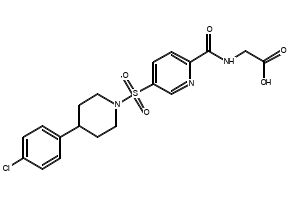 5-Dimethylaminonaphthalene-1-sulfonyl-glycine structure, CAS 1091-85-6