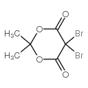 Cyclo-Isopropylidenedibromomalonate structure, CAS 13958-16-2