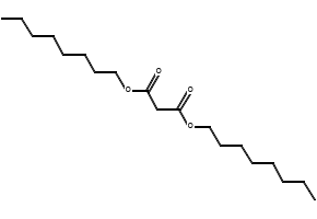 Dioctylmalonate structure, CAS 16958-88-6