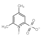 N-Fluoro-4,6-dimethylpyridinium-2-sulfonate structure, CAS 147541-01-3
