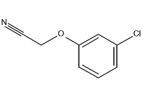 3-Chlorophenoxyacetonitrile structure, CAS 43111-32-6