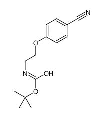4-(Boc-aminoethyloxy)benzonitrile structure, CAS 919085-52-2