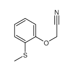2-Methylthiophenoxyacetonitrile structure, CAS 72955-90-9