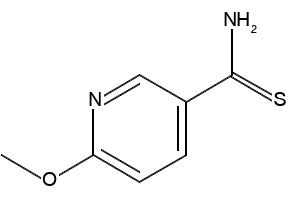 6-Methoxypyridine-3-Carbothioanide structure, CAS 175277-49-3