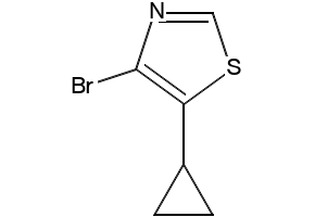 5-Bromo-4-cyclopropylthiazole structure, CAS 1243839-07-7
