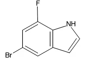5-Bromo-7-fluoroindole structure, CAS 883500-73-0