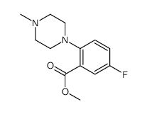 Methyl5-Fluoro-2-(4-methylpiperazino)benzoate structure, CAS 1256633-14-3