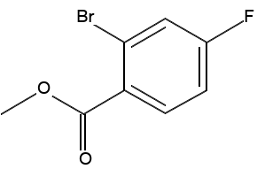 Methyl2-Bromo-4-fluorobenzoate structure, CAS 653-92-9