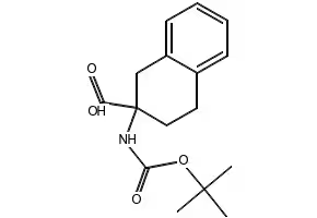 2-(Boc-amino)-1,2,3,4-tetrahydronaphthalene-2-carboxylicAcid structure, CAS 98569-12-1