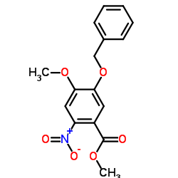 Methyl5-Benzyloxy-4-methoxy-2-nitrobenzoate structure, CAS 164161-49-3