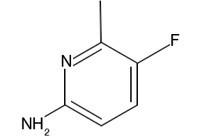 2-Amino-5-fluoro-6-methylpyridine structure, CAS 110919-71-6
