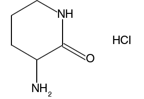 3-Aminopiperidin-2-oneHydrochloride structure, CAS 138377-80-7