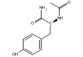 N-acetyl-L-tryrosinamide structure, CAS 1948-71-6