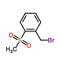 2-(Methylsulfonyl)benzylBromide structure, CAS 82657-74-7
