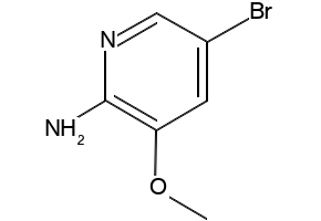 2-Amino-5-bromo-3-methoxypyridine structure, CAS 42409-58-5