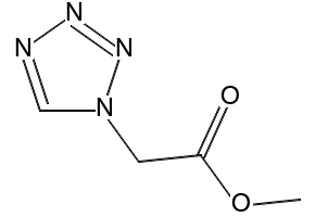 MethylTetrazole-1-acetate structure, CAS 55633-19-7