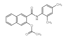 2-[N-(2,4-Dimethylphenyl)carbamoyl]-3-naphthylacetate structure, CAS 4569-00-0