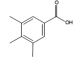 3,4,5-Trimethylbenzoicacid structure, CAS 1076-88-6