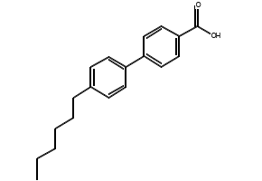 4-Hexyl-4'-carboxybiphenyl structure, CAS 59662-48-5