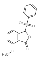 7-Methoxy-3-phenylsulfonyl-1(3H)-isobenzofuranone structure, CAS 65131-09-1