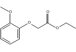 Ethyl2-Methoxyphenoxyacetate structure, CAS 13078-21-2