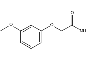 3-Methoxyphenoxyaceticacid structure, CAS 2088-24-6