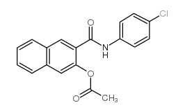 2-[N-(P-Chlorophenyl)carbamoyl]-3-naphthylacetate structure, CAS 84100-15-2