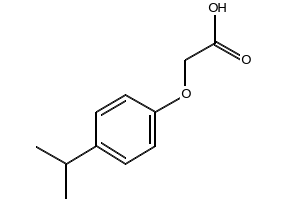 4-Isopropylphenoxyaceticacid structure, CAS 1643-16-9