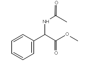 Methyl2-Acetamido-2-phenylacetate structure, CAS 36061-00-4
