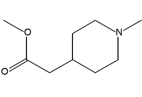 Methyl2-(1-Methyl-4-piperidyl)acetate structure, CAS 95533-25-8