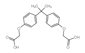 4,4'-Isopropylidenediphenoxyaceticacid structure, CAS 3539-42-2