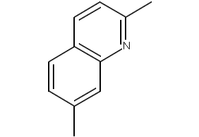 2,7-Dimethylquinoline structure, CAS 93-37-8