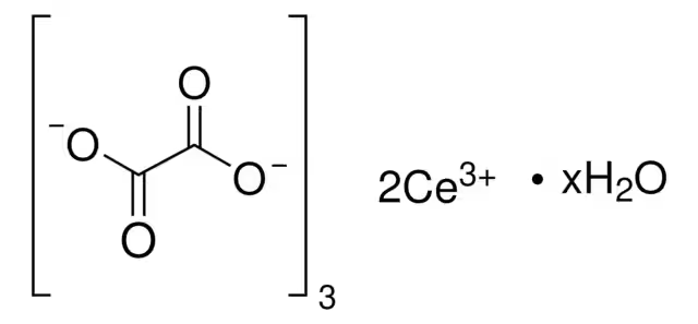 Cerium(III)OxalateHydrate structure, CAS 15750-47-7