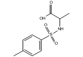 2-[[(4-Methylphenyl)sulfonyl]amino]propanoicacid structure, CAS 4816-81-3