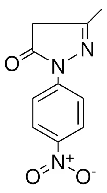 1-(4-Nitrophenyl)-3-methyl-5-pyrazolone structure, CAS 6402-09-1