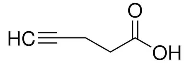 4-Pentynoicacid structure, CAS 6089-09-4