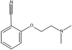 2-[2-(Dimethylamino)ethoxy]benzonitrile structure, CAS 206261-63-4