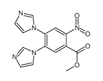 Methyl4,5-Di(1-imidazolyl)-2-nitrobenzoate structure, CAS 1256633-33-6