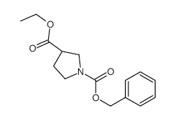 Ethyl(R)-N-Cbz-3-pyrrolidinecarboxylate structure, CAS 1263078-10-9