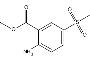 Methyl2-Amino-5-(methylsulfonyl)benzoate structure, CAS 90610-65-4