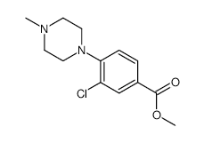 Methyl3-Chloro-4-(4-methylpiperazino)benzoate structure, CAS 1256633-29-0