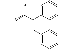 Alpha-Phenylcinnamicacid structure, CAS 91-48-5