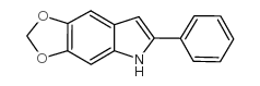 5,6-Methylenedioxy-2-phenylindole structure, CAS 64943-90-4