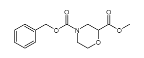 MethylN-Cbz-morpholine-2-carboxylate structure, CAS 135782-22-8