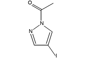 1-Acetyl-4-iodo-1H-pyrazole structure, CAS 98027-52-2