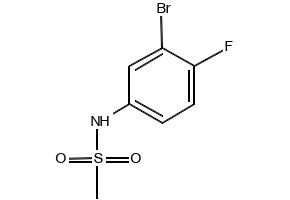 N-(3-Bromo-4-fluorophenyl)methanesulfonamide structure, CAS 1256633-26-7