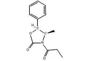 (4R,5S)-4-Methyl-5-phenyl-3-propionyl-2-oxazolidinone structure, CAS 77877-20-4